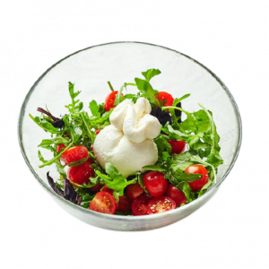 Queso Burrata y Ensalada